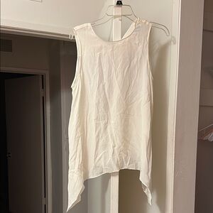 Sleeveless Cream Top